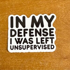 Black and‎ White Decorative Sticker